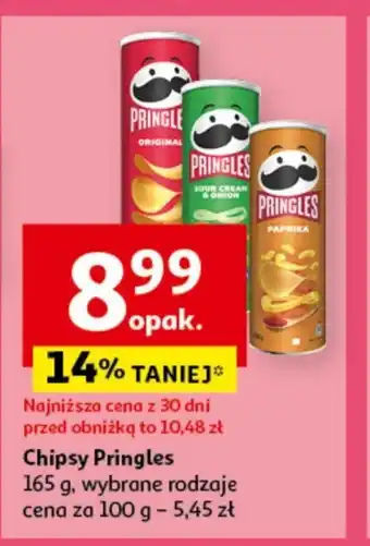 Auchan Chipsy Pringles oferta