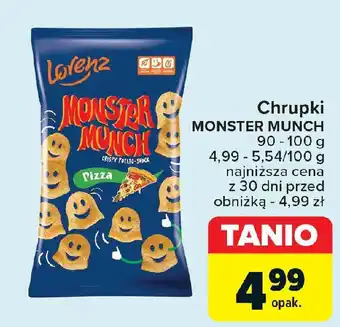 Carrefour Chrupki MONSTER MUNCH 90-100 g oferta