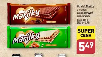 ALDI Wafelek Marilky z kremem czekoladowym/ orzechowym 140 g oferta