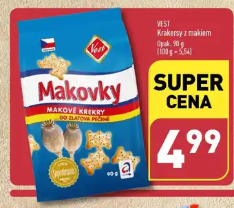 ALDI VEST Krakersy z makiem 90 g oferta