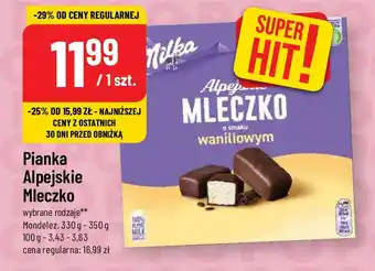 Polomarket Pianka Alpejskie Mleczko Mondelez 330 g - 350 g oferta