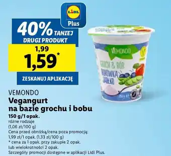 Lidl Jogurt odporność borówka & jagody goji Vemondo oferta