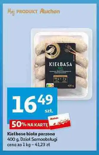 Auchan Kiełbasa biała Auchan oferta