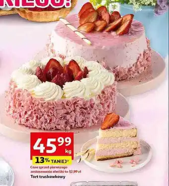 Auchan Tort truskawkowy oferta