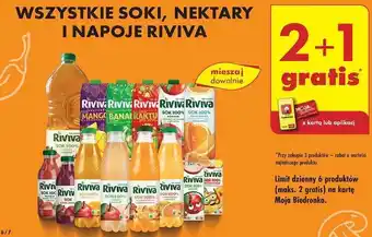 Biedronka Soki, nektary, napoje Riviva oferta