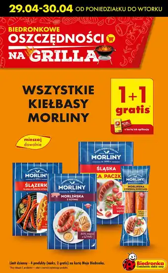 Biedronka Kiełbasy Morliny oferta