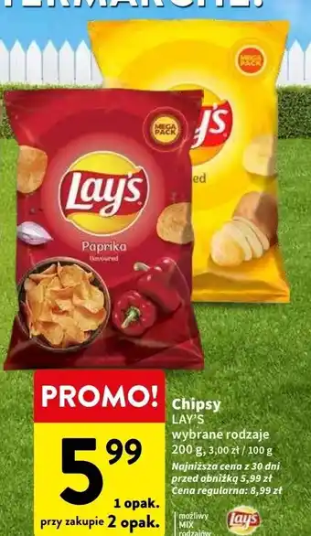 Intermarche Lay's Chipsy 200g oferta
