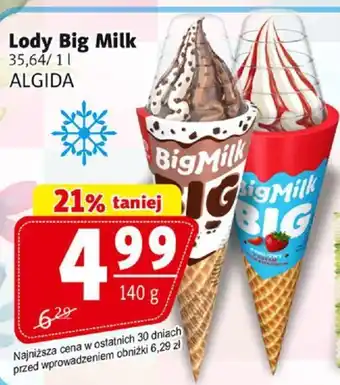 Prim Market Lody Big Milk ALGIDA 140g oferta