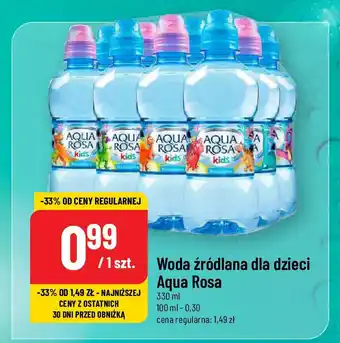 Polomarket Woda źródlana dla dzieci Aqua Rosa 330 ml oferta