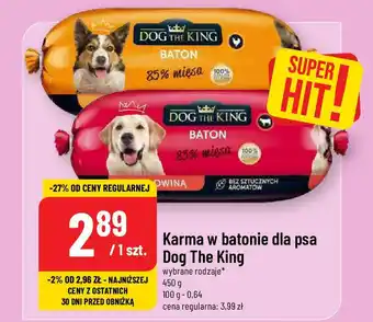 Polomarket Karma w batonie dla psa Dog The King 450 g oferta