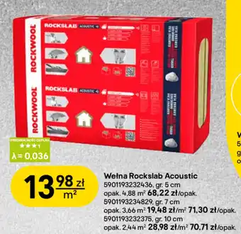 Castorama Wełna Rockwool oferta