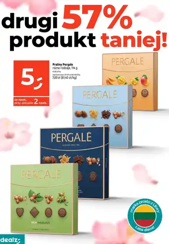 Dealz Praliny milk hazelnut Pergale oferta