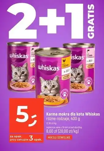 Dealz Karma dla kota z kurczakiem w sosie Whiskas oferta