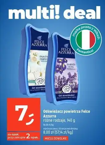 Dealz Odświeżacz powietrza muschio bianco Felce Azzurra oferta