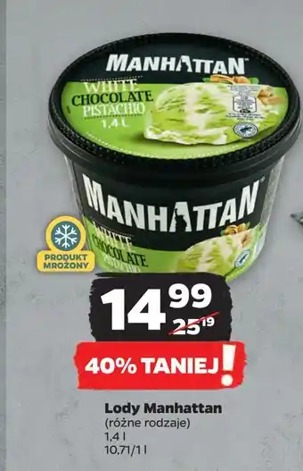Netto Lody white chocolate & pistachio Manhattan (Nestle) oferta