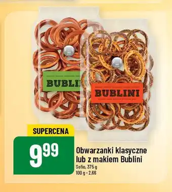 Obwarzanki klasyczne lub z makiem Bublini