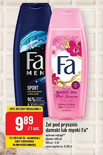 Polomarket Żel pod prysznic damski lub męski Fa oferta