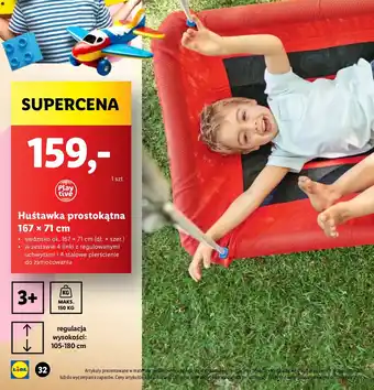 Lidl Huśtawka prostokątna Playtive oferta