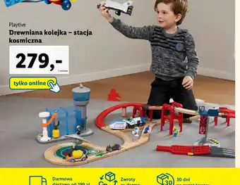 Lidl Drewniana kolejka stacja kosmiczna Playtive oferta