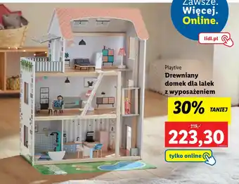 Lidl Domek dla lalek drewniany z wyposażeniem Playtive oferta