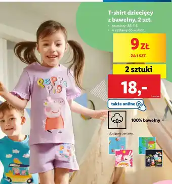 Lidl T-shirt dziecięcy oferta