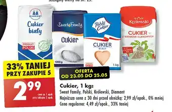 Biedronka Cukier biały Polski oferta