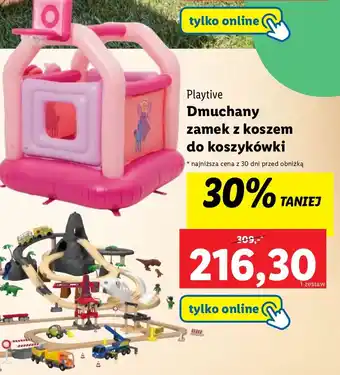 Lidl Dmuchany zamek z koszem do koszykówki Playtive oferta