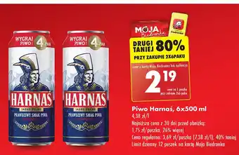 Biedronka Piwo Harnaś Jasne Pełne oferta