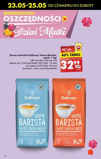 Biedronka Kawa Dallmayr Home Barista Caffe Crema Forte oferta