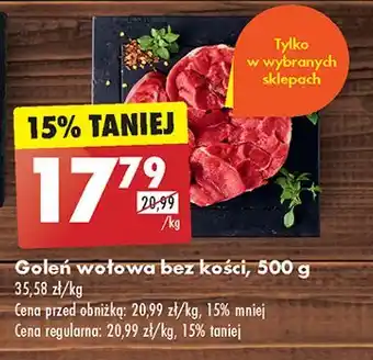 Biedronka Goleń wołowa bez kości oferta