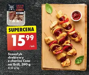 Biedronka Szaszłyk drobiowy z chorizo Czas Na Grill oferta