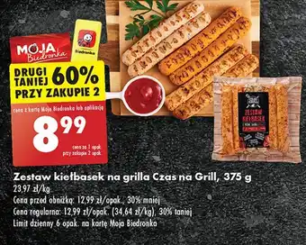 Biedronka Zestaw kiełbasek Czas Na Grill oferta