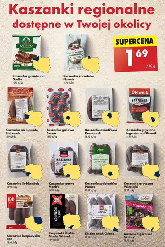 Biedronka Kaszanka jęczmienna Gzella oferta