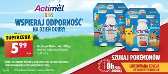 Biedronka Jogurt kids truskawka i banan Danone Actimel oferta