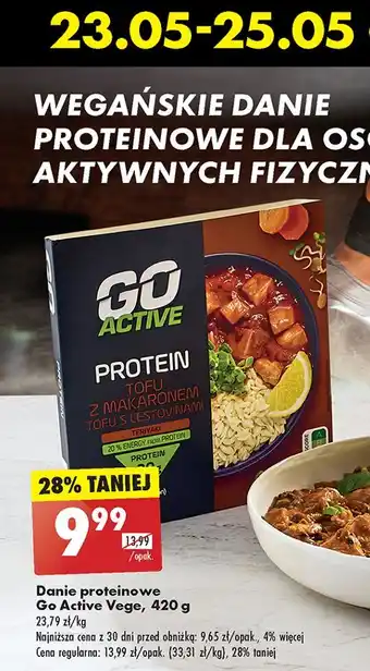 Biedronka Tofu z makaronem Go Active oferta