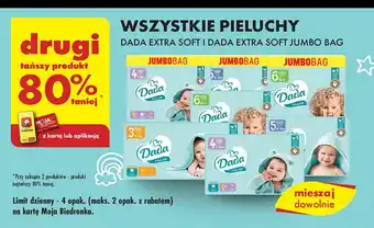 Biedronka Pieluszki dla dzieci 4 Dada Extra Soft oferta