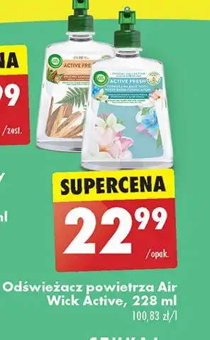 Biedronka Odświeżacz powietrza drzewo sandałowe Air Wick Active Fresh oferta