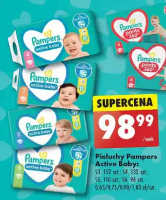 Pieluchy Pampers Active Baby 96-152szt.