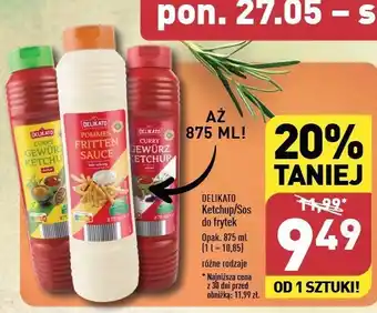 ALDI Sos do frytek Delikato oferta