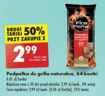 Biedronka Podpałka do grilla naturalna 64 kostki oferta