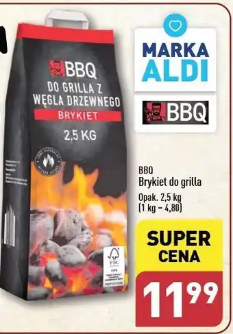 ALDI Brykiet z węgla drzewnego Bbq oferta