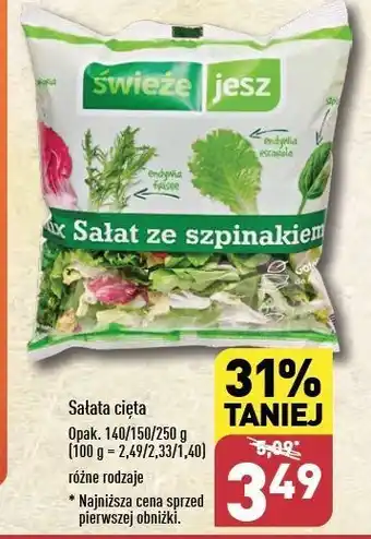 ALDI Mix sałat ze szpinakiem Świeże Jesz oferta