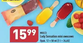 ALDI Lody mix owocowe Mucci Sensation oferta