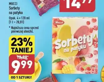 ALDI Sorbety na patyku Mucci oferta
