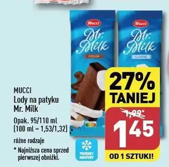 ALDI Lód cocoa Mucci Mr. Milk oferta