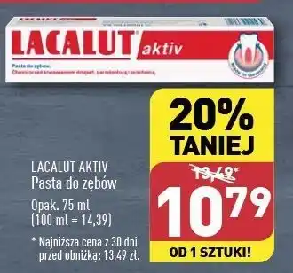 ALDI Pasta do zębow Lacalut Aktiv oferta