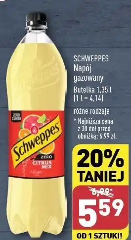 ALDI Napój citrus mix zero Schweppes oferta