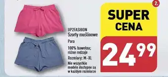 ALDI Szorty muślinowe m-xl Up2Fashion oferta