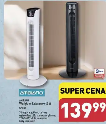 Wentylator bezłopatkowy Ambiano