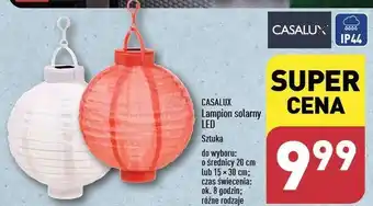 ALDI Lampion solarny 15 x 30 cm Casalux oferta